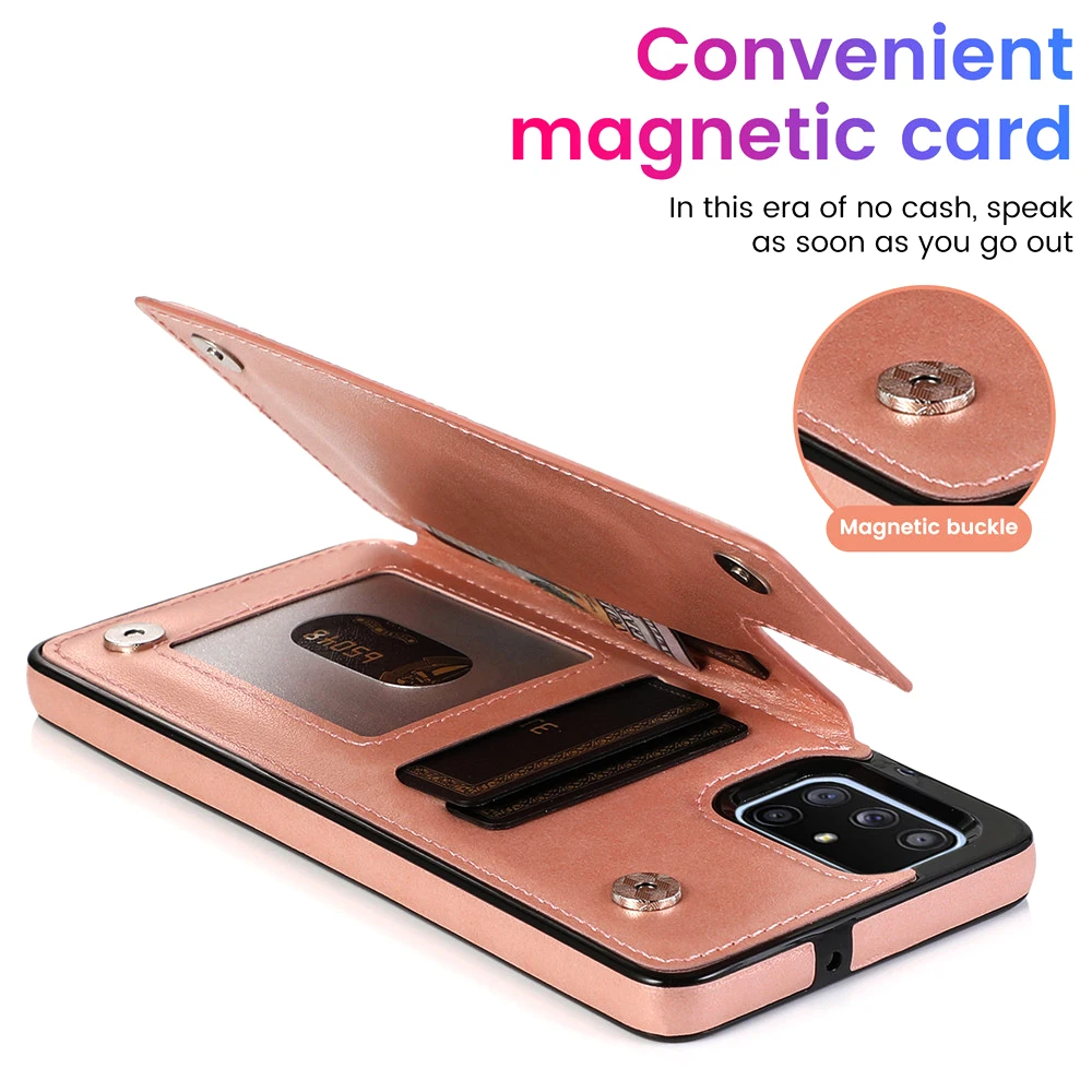 Wallet Case For Samsung Galaxy A52 A72 A12 A32 A22 A82 A51 A71 A21S A50 A70 A40 A30 A20 A10 S A81 A90 Leather Card Phone Cover - Image 2