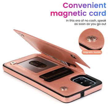 Alternative view of Wallet Case For Samsung Galaxy A52 A72 A12 A32 A22 A82 A51 A71 A21S A50 A70 A40 A30 A20 A10 S A81 A90 Leather Card Phone Cover