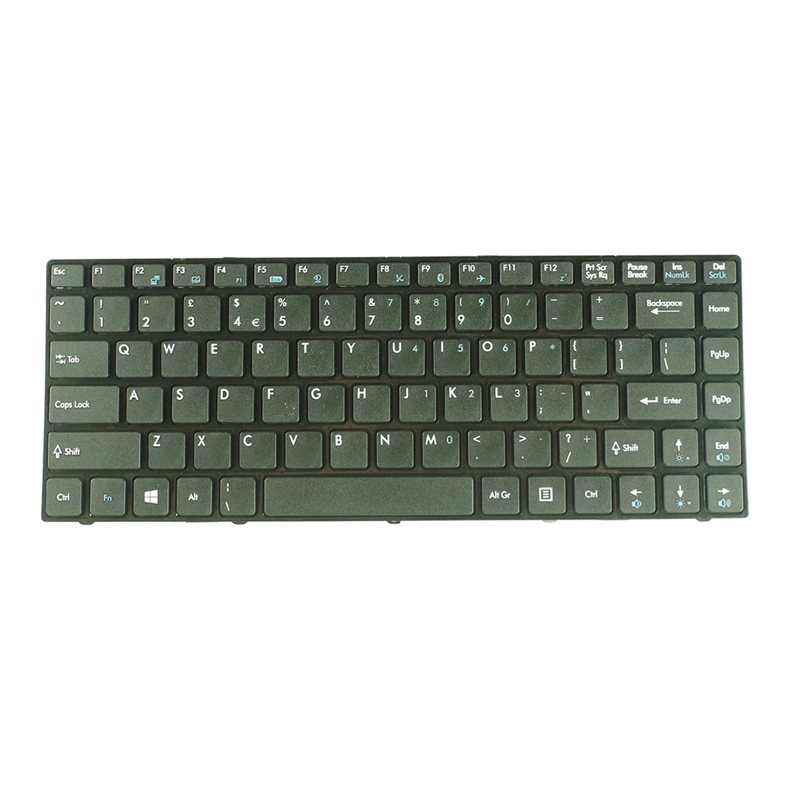 Replacement US English Keyboard for MSI CR420 CR430 CR460 X370 CX420 X420, Color : Black , Without Frame, Layout: US