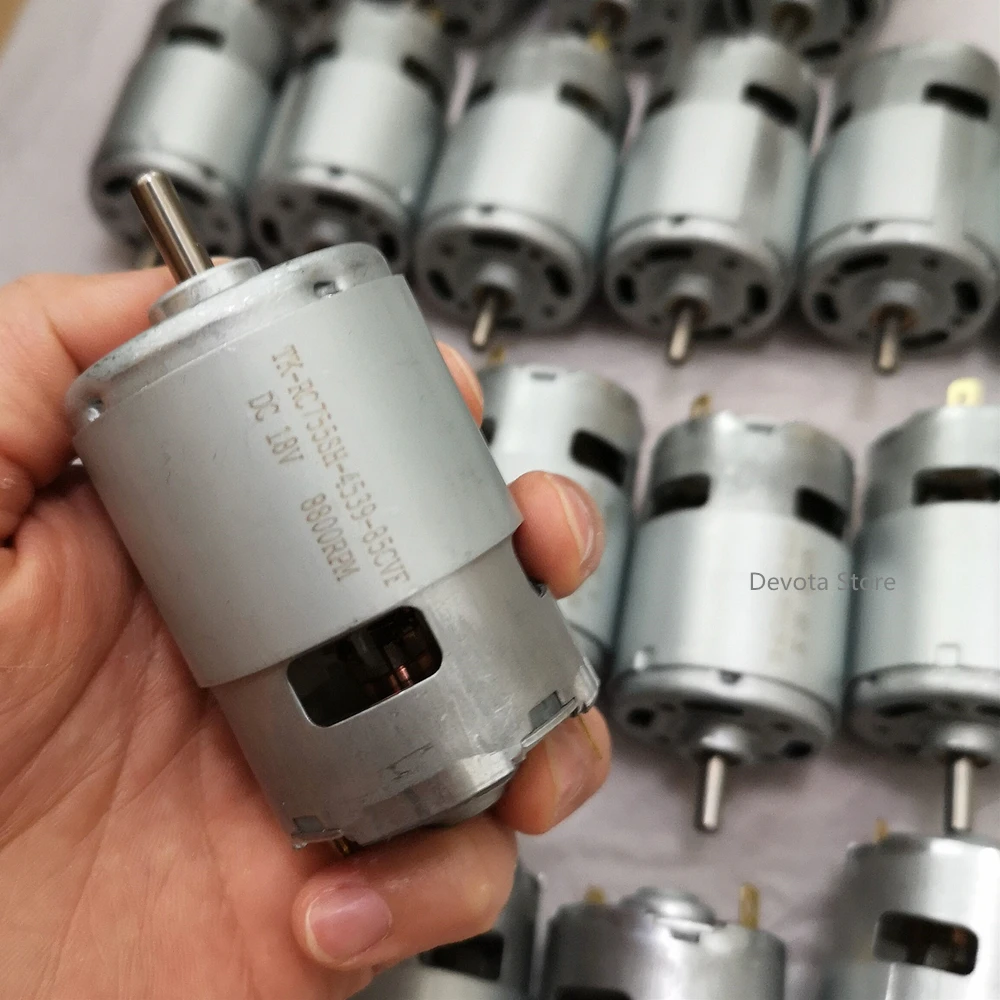 Вместо двигателя постоянного тока RS-755VC-4540 4539, 18 в, 8800 об/мин ...