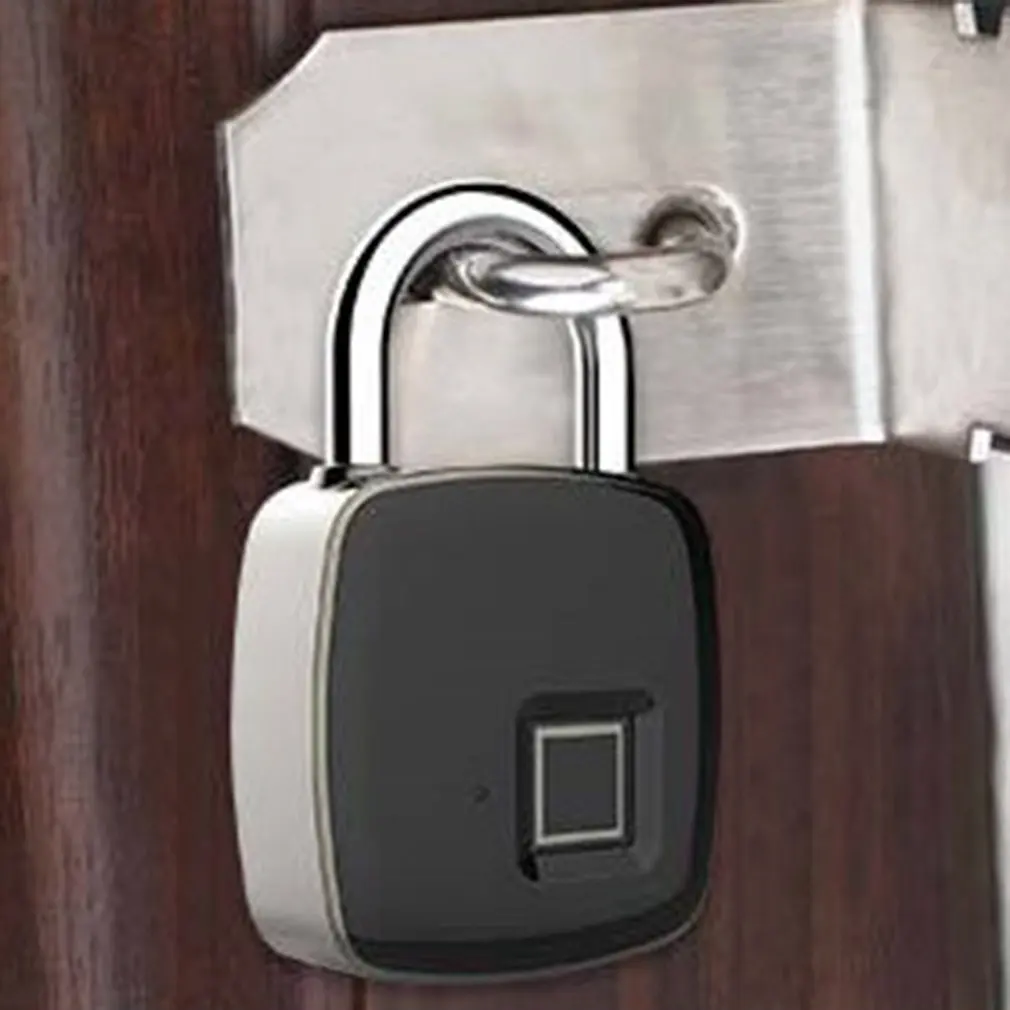 Anti-Theft fingerprint lock Electronic Fingerprint Padlock Suitcase Student Dormitory Anti-Theft Long Standby Electronic Padlock