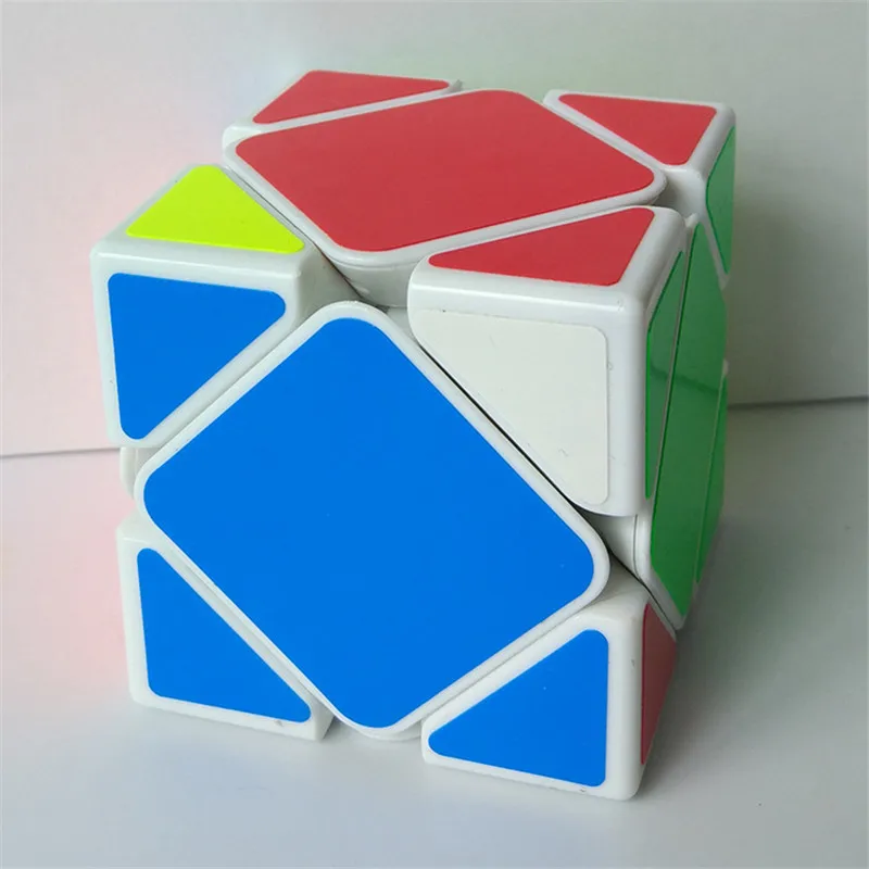 Shengshou Jiguang Skew Cube3x3 магический куб скоростные кубики Cubo Rubic магические Кирпичи Блок Головоломка подарок на год игрушки для детей