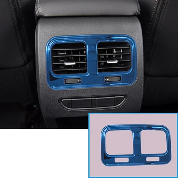 

Lsrtw2017 for Haval F7 F7x Car Rear Armrest Vent Frame Outlet Trim Stainless Steel Decoration Accessories 2019 2020 2021 Auto