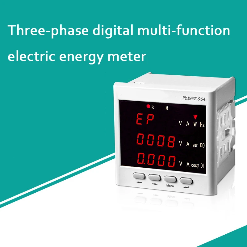 

PD194Z-9S9 Multifunction Digital Display Power Meter LCD Digital Panel Power Meter Monitoring Voltage Ammeter Tester Tool