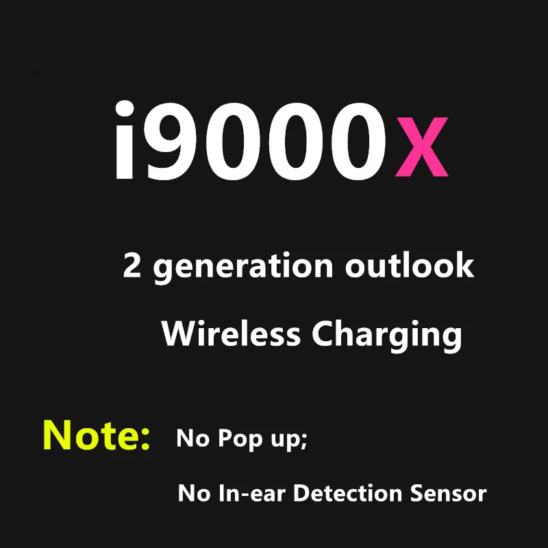 i9000 x TWS Беспроводной наушники 6D супер бас Bluetooth 5,0 наушники PK i10 TWS i12 i30 i200 i500 i9000 TWS - Цвет: i9000x