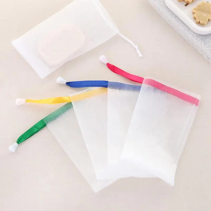 1/3/5pcs Portable Soap Saver Bag Convenient Hangable Foaming Bath Shower Travel Bubble Maker Mesh Net Delicate Foam | Дом и сад