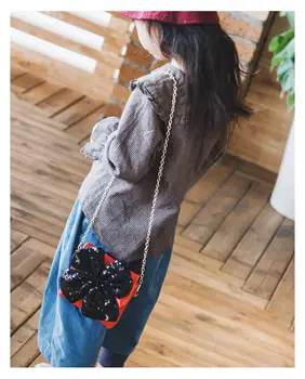 

Small Leather Crossbody Bags For Children Fashion Chain Shoulder Bag Pack Sequin Bow Handbag Tote Baby Girls Kids Messenger Bag