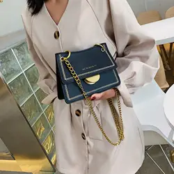 Shangxin женский 2019 Новый рожок пшеницы Спайк одно плечо Наклонная Сумка модная цепь квадратная сумка
