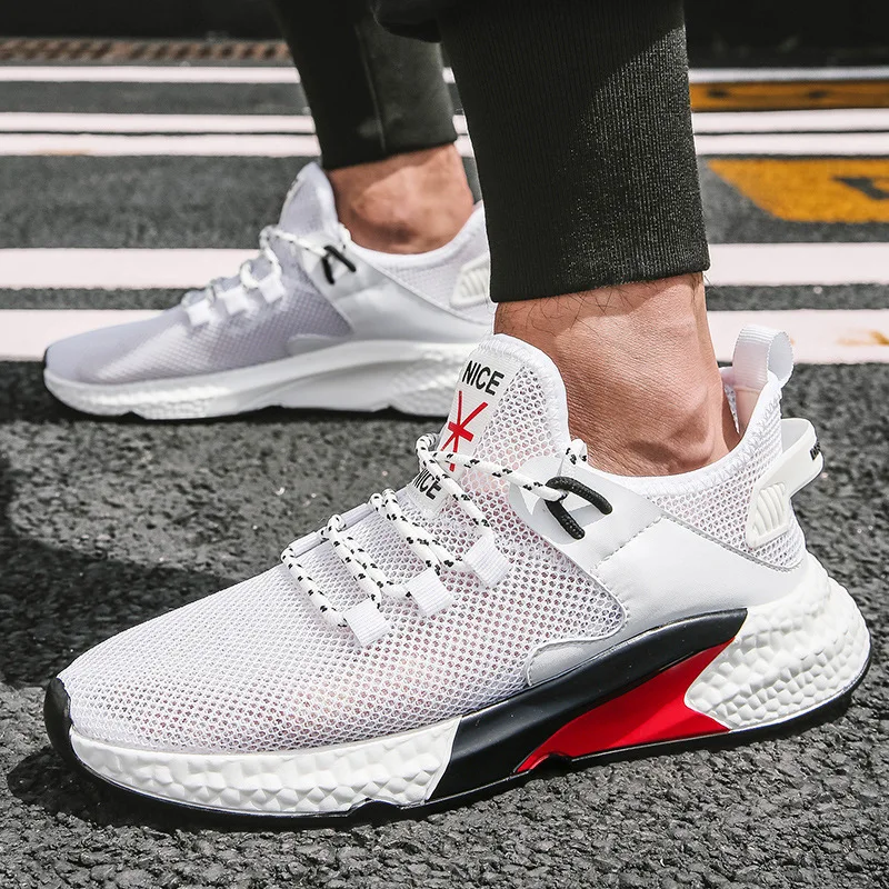 

2019 Summer New Style Single Network Light Weight Casual Shoes Fashion Street Mesh Hollow out MEN'S SHOES