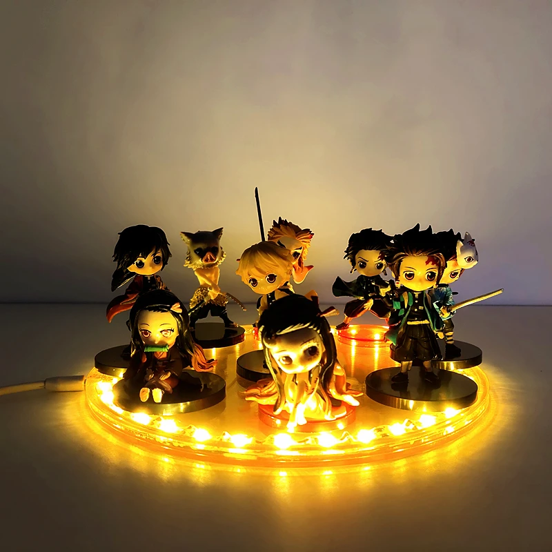 Аниме Demon Slayer DIY ночной Светильник Kimetsu no Yaiba настольная лампа Kamado Tanjirou Nezuko ПВХ