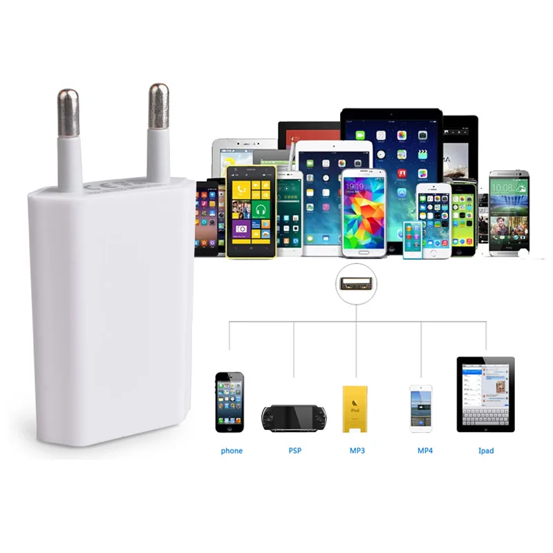 Phone Charger Adaptor US EU Plug Mobile Wall USB Adapter for LG Nokia Asus Zenfone ZTE ZUK Doogee x5 etc | Мобильные телефоны и