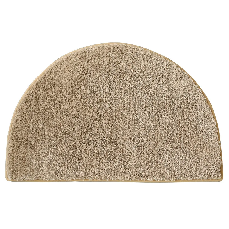Дверной коврик для спальни бытовой шаговый полукруг сплошной цвет Туалет ручной ткацкий ковер для прихожей