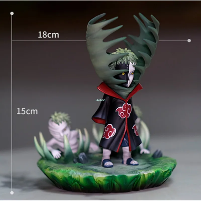 " Статуя Наруто Akatsuki бюст Zetsu Uchiha Obito полноразмерная портретная украшение для офисного стола GK экшн-модель игрушечная коробка Z2842