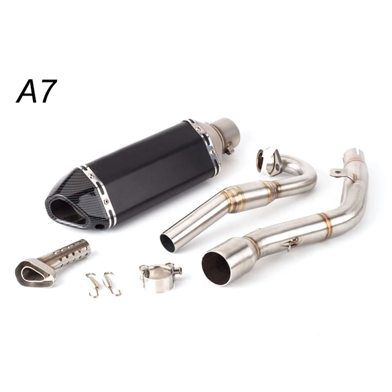 US $35.87 Motorcycle Modification offRoad Vehicle Exhaust Escape KLX 150 Pipe KLX150 Front KLX150BF KLX150L Muffler with DB killer