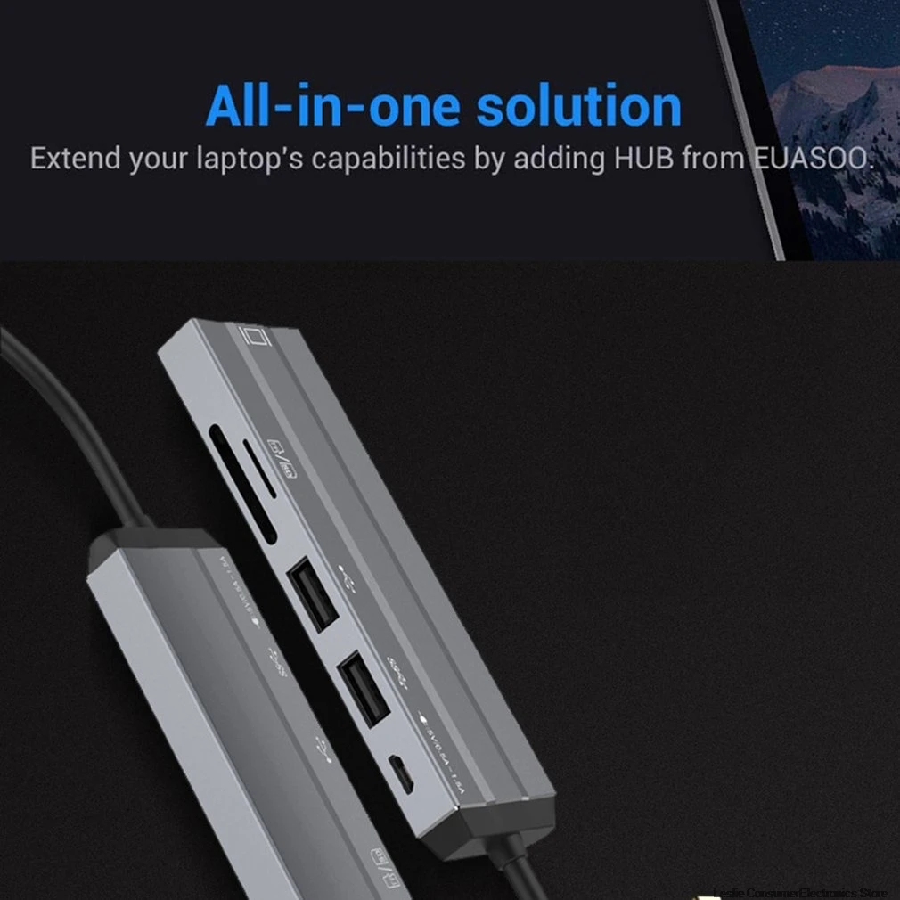 USB C концентратор USB-C к HDMI Adaptador Thunderbolt RJ45 3 концентратор USB для MacBook samsung Dex Galaxy S10/S9 USB-C