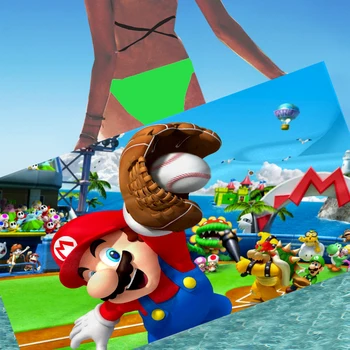 

Mario Beach Towel Towels Super Mario Bath Towel Bathroom Swim Customized Logo Towels Travel Towel Quick Dry Kids Gift Under 10