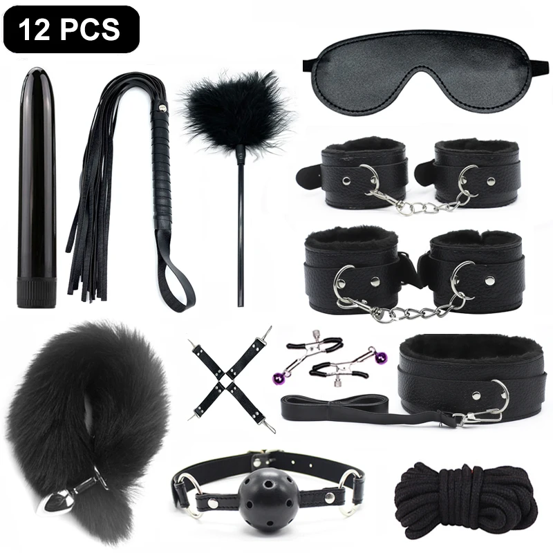 Leather 12pcs black