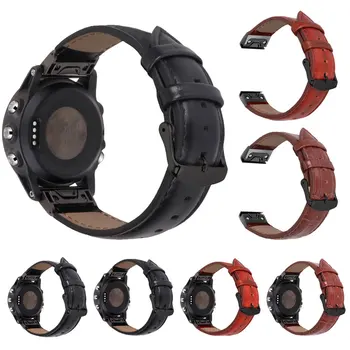 

20mm 22mm 26mm Watch Band Quick Release Genuine Leather Watchband For Garmin fenix 6X Belt For Garmin fenix5S Bracelet Strap