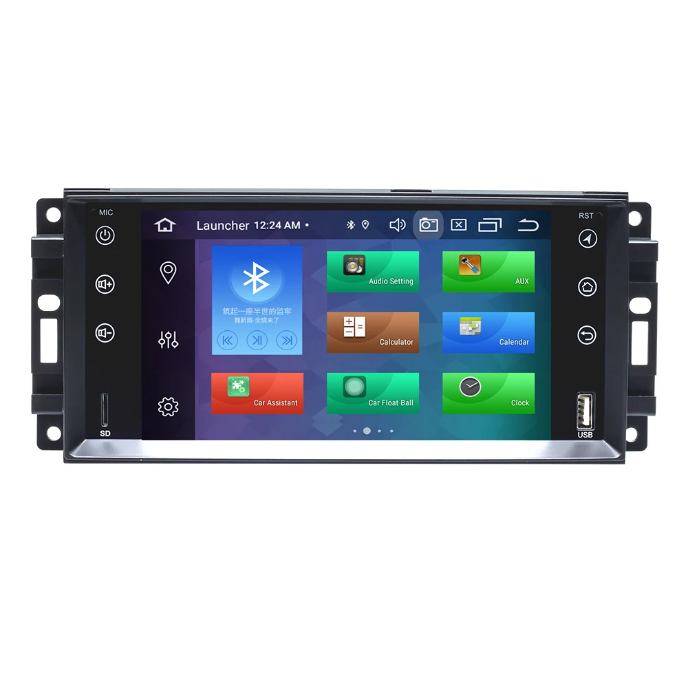 1Din Android 9 Автомобильный мультимедийный радиоприемник для Jeep Grand Cherokee Chrysler 300C Компас Патриот Dodge Sebring gps навигатор стерео 4 Гб