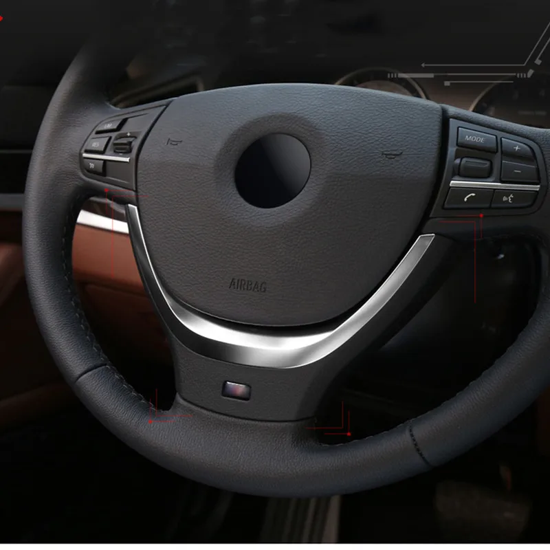 Для BMW serie 5 LHD RHD F10 F11 2010- volante recortado catirculo lentejuelas cubierta pegatina интерьерные Аксессуары для автомобилей