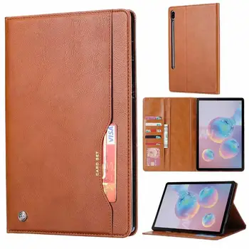 

Luxury Flip Case for Samsung Galaxy Tab S7 11 Inch SM-T870 T875 Tab S7 Plus 12.4\" T970 T975 Leather Stand Cover with Card Slots