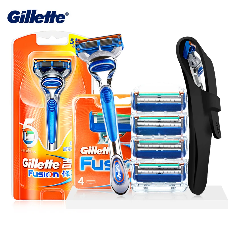 Gillette Fusion Мужская безопасная бритва лезвия для бритья ультратонкие острые бритвы