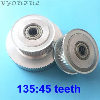 

Inkjet printer Allwin motor gear pulley big size 135:45 teeth for Allwin Human K-jet Konica 512 1024 printhead driven gear