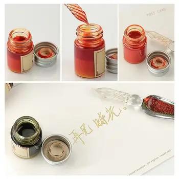 

12 Constellation Gold Powder Ink for Fountain Dip Pen Calligraphy Writing Paint Pen Ink