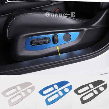 

Car sticker cover detector stainless steel seat adjustment knob button switch trim For Honda Accord sedan 10th 2018 2019 2020