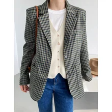 Mooirue – Blazer élégant pour femme, manteau de costume, ample, décontracté, automne 