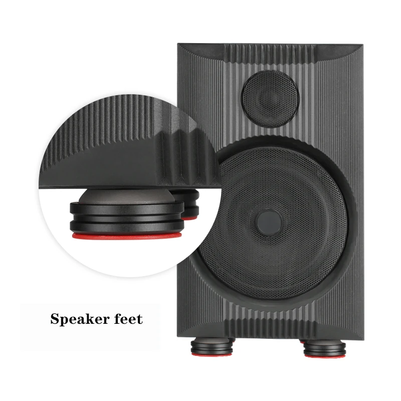 Amplificador de Alto-falante Anti-choque de Alta Almofada de Choque Áudio Preamp Portátil Fidelidade Absorvente Sílica Gel pé Unhas Pés Almofadas Absorção 4 Pçs Dac - Image 4
