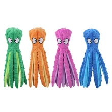 8 pernas polvo macio recheado de pelúcia guinchos cão brinquedo interactivo squeaky brinquedo do cão sounder papel mastigar fornecimento de dente