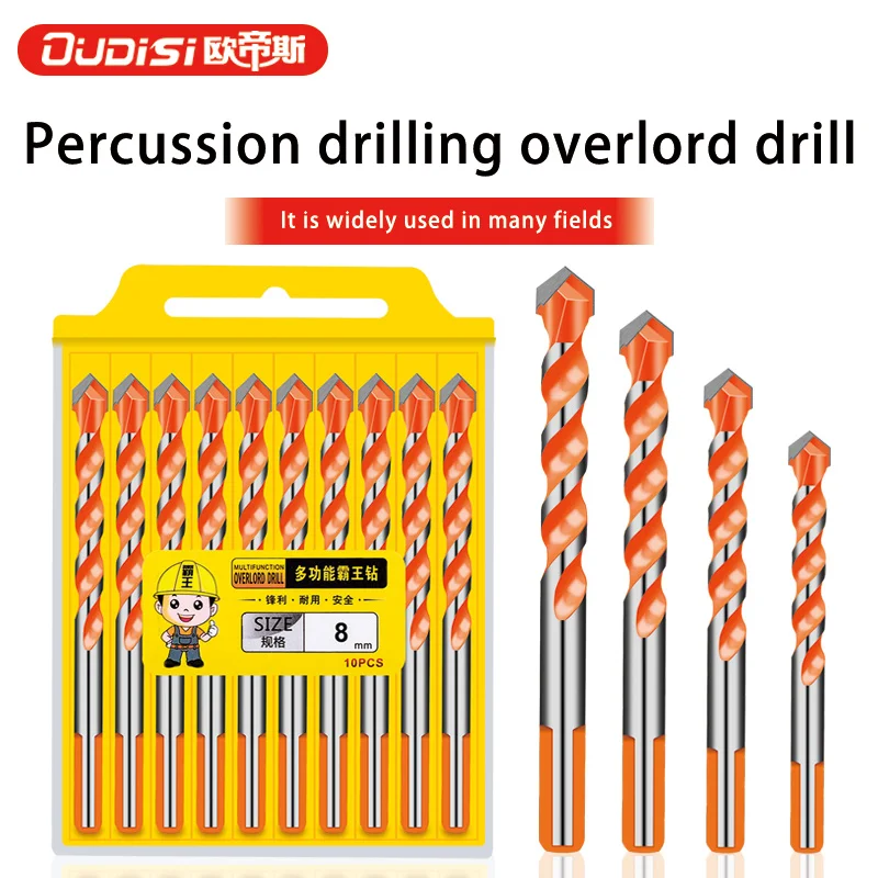 10pcs 6mm Multifunction Drill Bits Set Ceramic Wall Tile Marble Glass Punching Hole Saw Drilling Bits Working For Power Tools