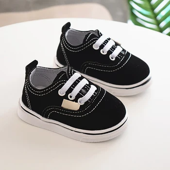 

WEIXINBUY Newborn Shoes Infant Toddler Baby Boy Girl Spring Autumn Soft Bottom Spring Canvas Shoes Walkers Newborn 0-24M