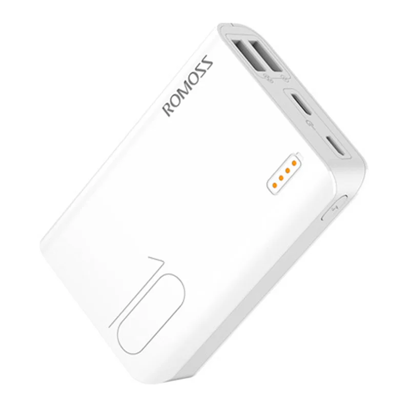 ROMOSS Mini Sense 4 Power Bank 10000mAh Fast Charge Phone Portable External Battery Charger For iPhone Xiaomi Huawei Smartphone power bank battery Power Bank