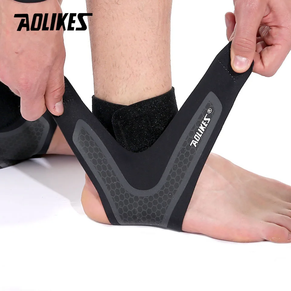AOLIKES 1 шт. Новинка эластичная поддержка голеностопа Регулируемый дышащий