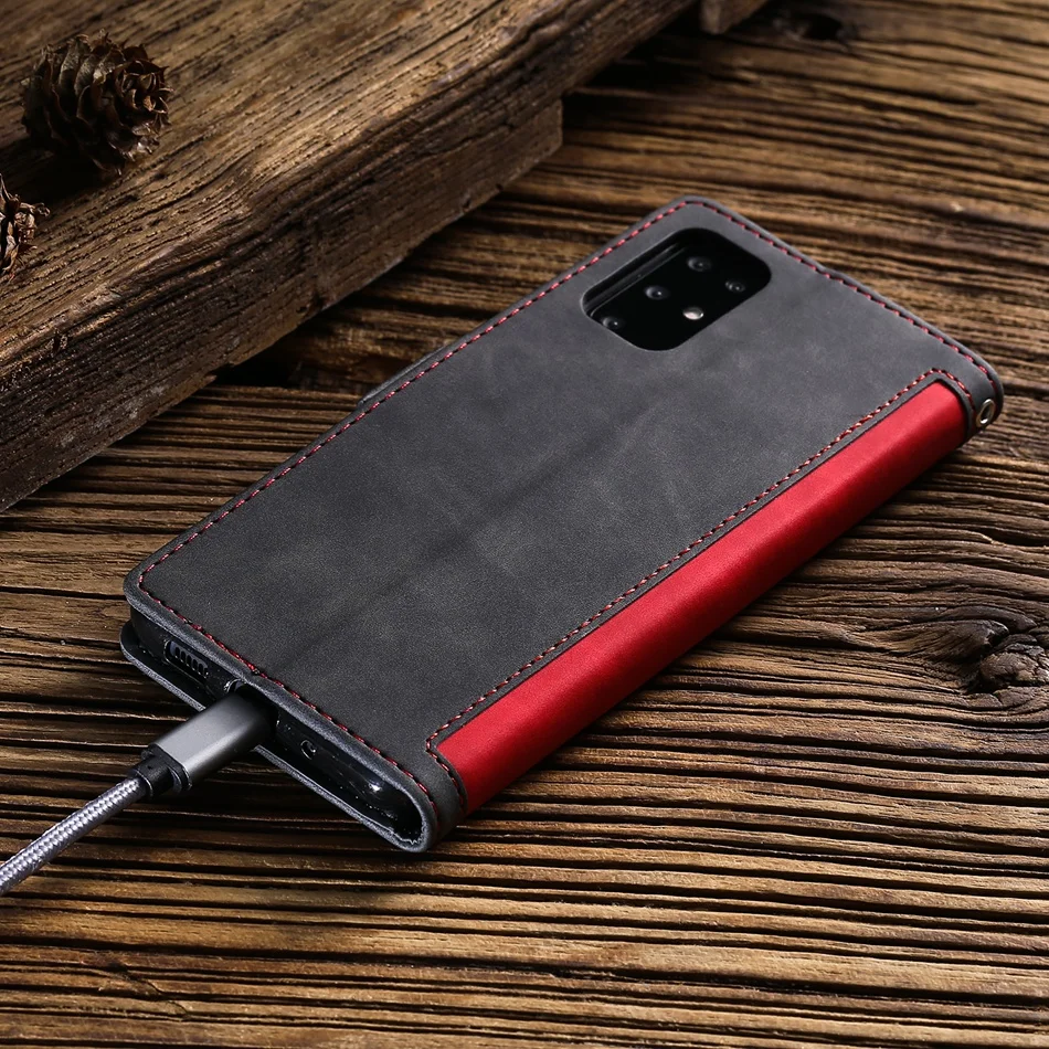 Retro Bao Da Cho Xiaomi Mi 9 9T Note10 Lite A3 Redmi Note 7 8 8T Pro 10 k20 Lật Thẻ Từ Giá Đỡ Ví Điện Thoại Da phone cases for xiaomi