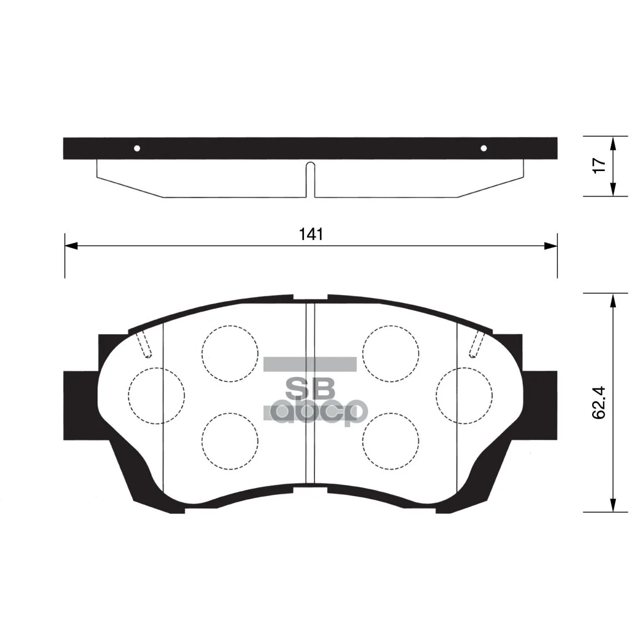 Колодки Тормозные Передние Sangsin Brake Sp1138 Sangsin brake арт. SP1138
