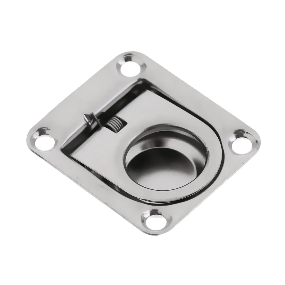 Maniglia Da Incasso Per Barche E Camper In Lega Di Zinco – 52x93,5x16 Mm, Argento, Carico Pesante