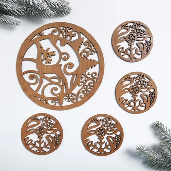 

Coasters for hot "Fabulous New Year", 5 pcs.