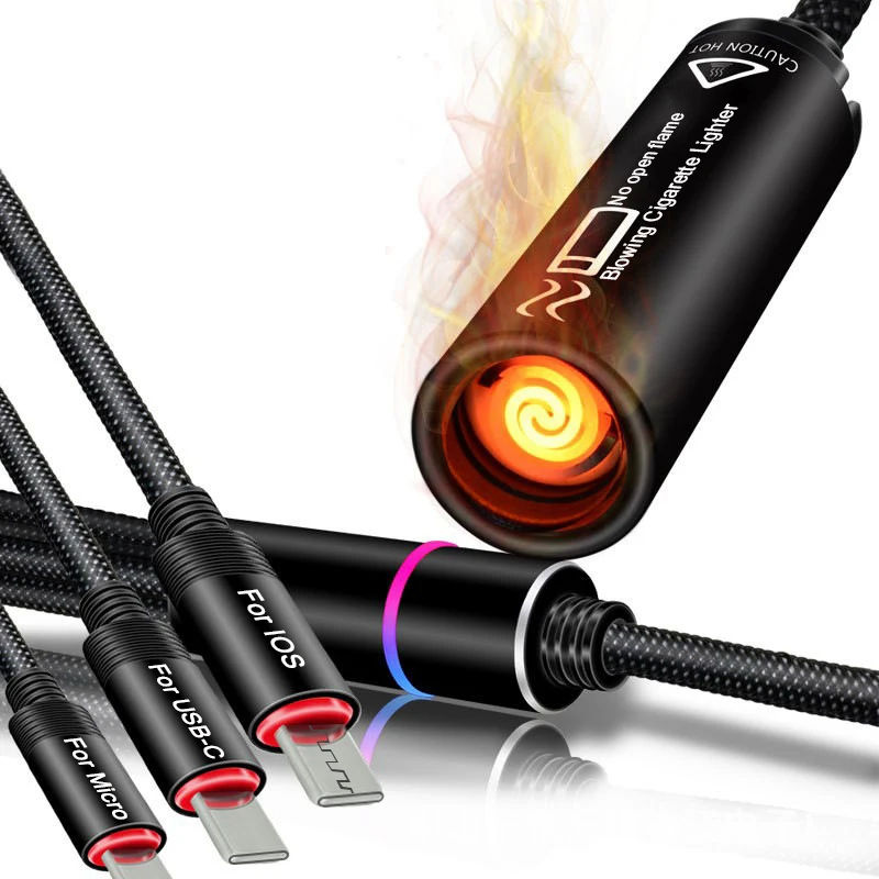 Hot Sell 4 In 1 Micro USB Type C Charger Cable with Cigarette lighter Multi Usb Port c Mobile Phone Wire For Samsung IPhone | Мобильные