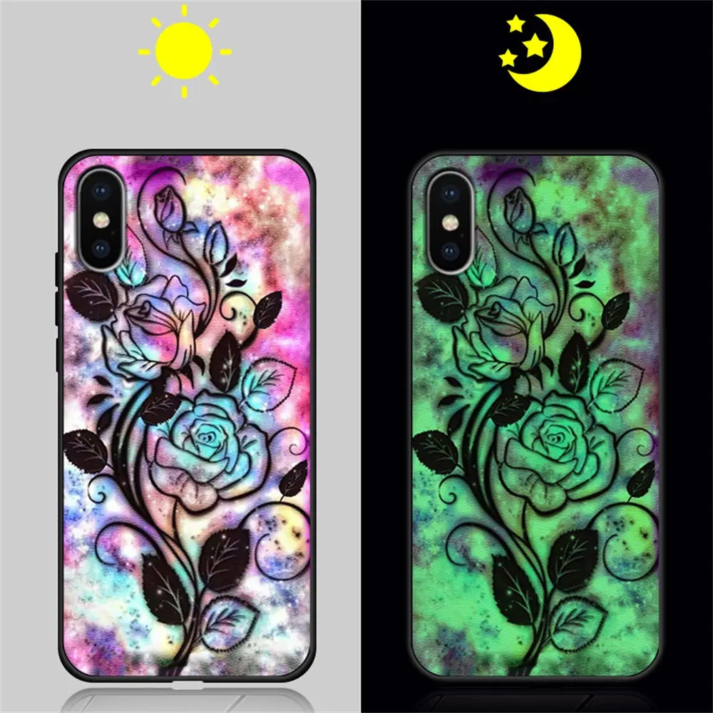 5 Чехол для телефона чехол для iPhone 5 5S SE 6 6S 7 8 Plus, роскошный кожаный светящийся светильник, светящаяся задняя крышка, чехол, защитный бампер - Цвет: 5