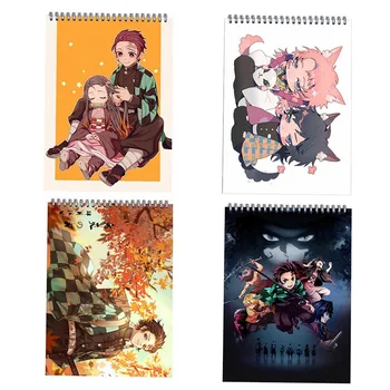 

Demon Slayer Notebook Anime Kimetsu no Yaiba Note Book Kamado Tanjirou Paper Agenda Schedule Planner A4 Sketchbook Gift for kids