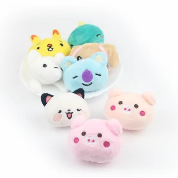 

Free Shipping 20pcs 60mm DIY Jewelry Findings Kawaii Animal Pig Bear Panda Animal Dolls Patch Sticker Buttons Girl Hair Clip DIY