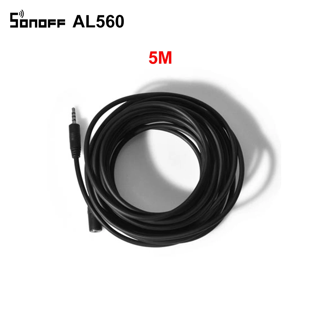 Itead SONOFF Sensor Si7021 AM2301 Temperature Humidity Sensor DS18B20 Sensor With 5M Extension Cable AL560 For Sonoff TH10/TH16 
