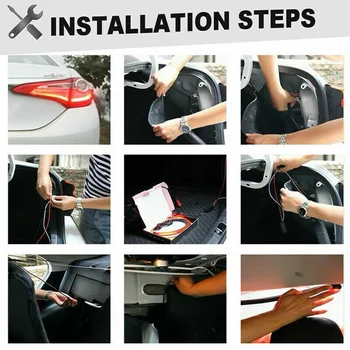 

DRL LED Light Turn Signal Lamp DC12V Parts Replacement Universal 35Inch 7-Color