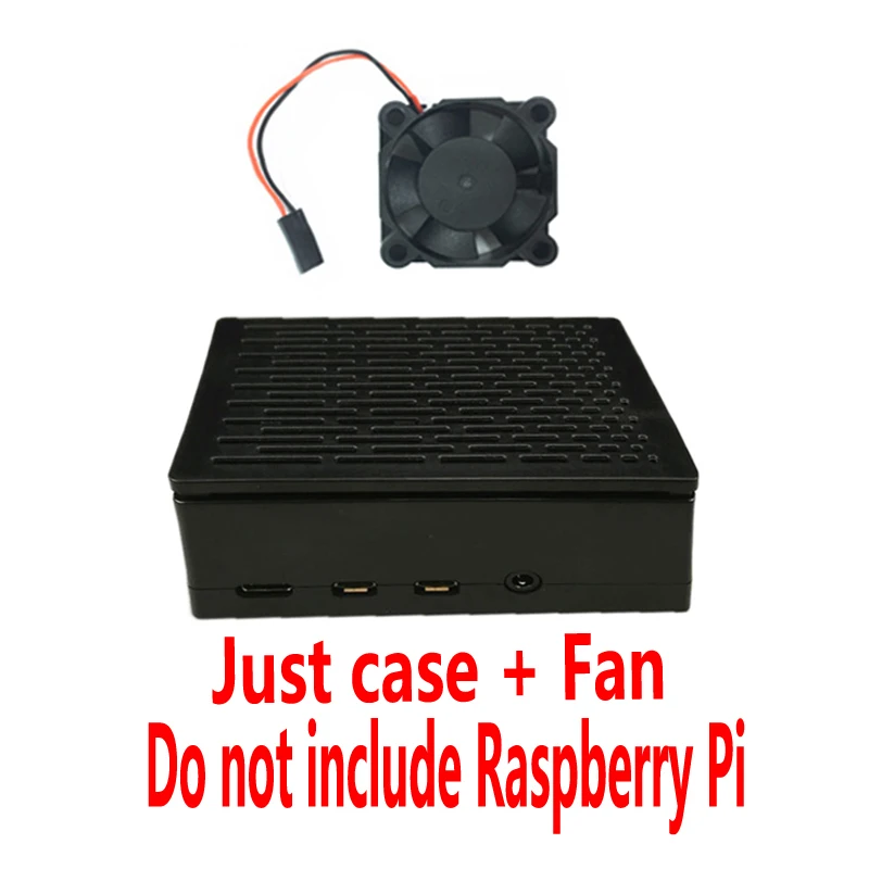 Black Case Raspberry Pi 4 Модель B 3,5 дюймовый ЖК-дисплей с сенсорным экраном для 4B - Комплект: Black Case