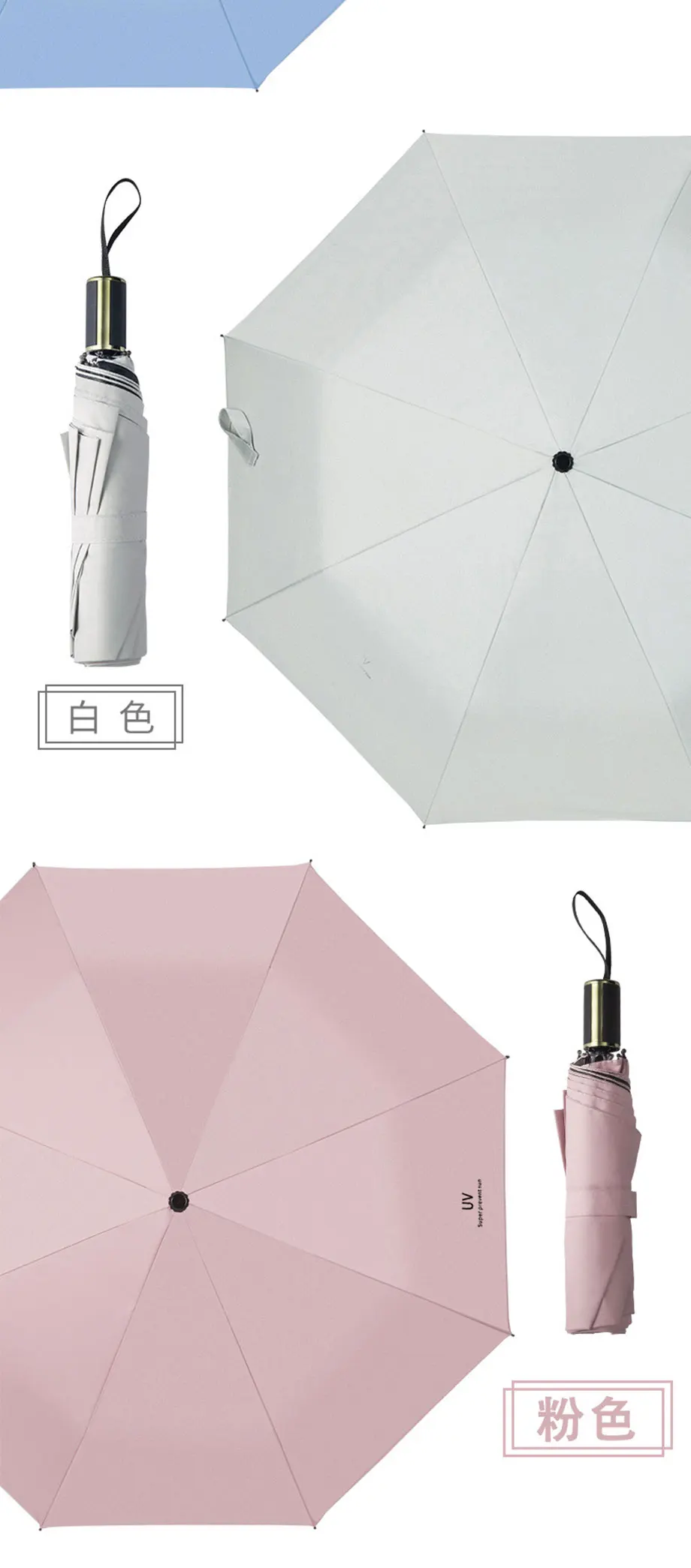 Горячая Распродажа, женский складной зонт от дождя, ветрозащитный зонтик, защита от УФ, Защита от Солнца/дождя, женский подарок для девушек, дорожный зонтик