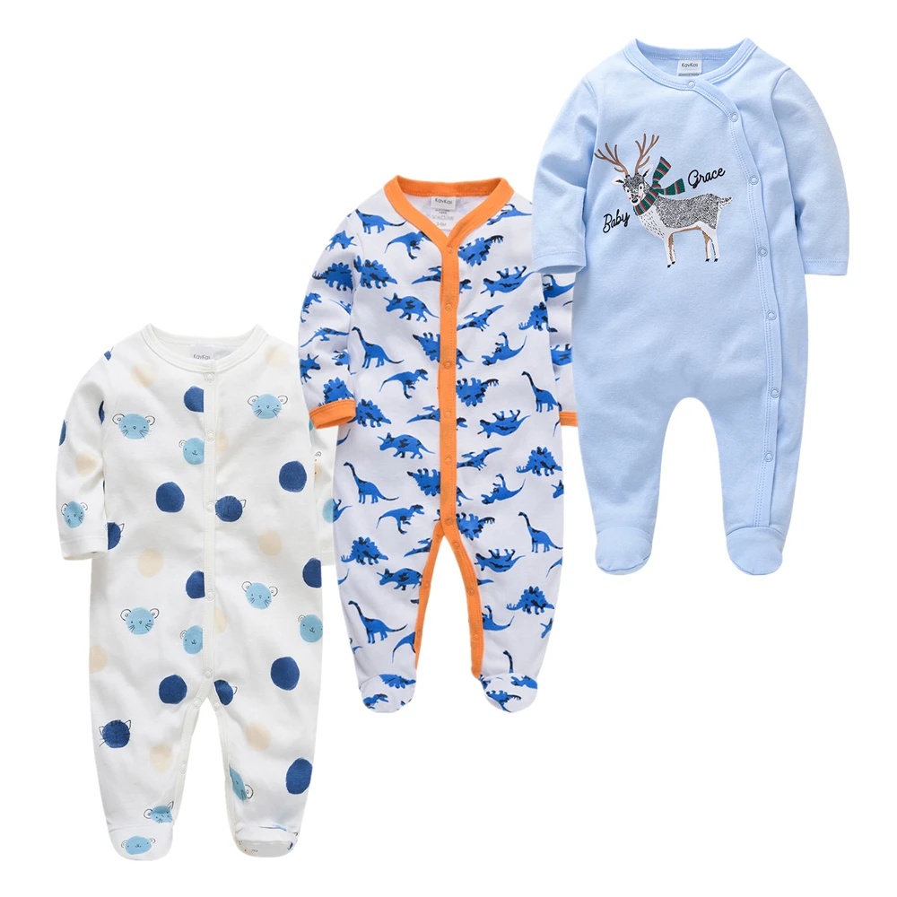 

New Baby Boys Pyjamas Rompers Cartoon Roupas Bebe De Infant Baby Clothes Long Sleeve pajamas Toddler Jumpsuits Baby Boy overalls