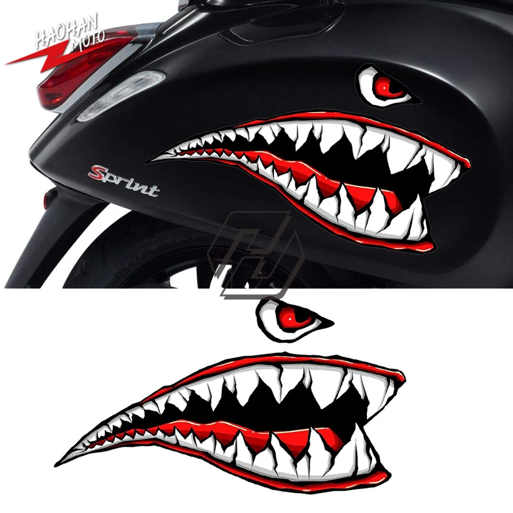 

For Piaggio Vespa Liberty PK Beverly Fly Liberty GTV GTS LX Sprint Motorcycle Shark Decals